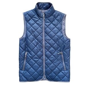 Vineyard Vines Martha's Vineyard Quilted Performance Puffer Vest Blue Womens‎ XS
